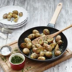 Staub Bratpfanne Aus Gusseisen Mit Holzgriff 19,4 Cm / 26 Cm -Casserole shop 000010875 2