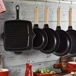 Staub Bratpfanne Aus Gusseisen Mit Holzgriff 14,9 Cm / 20 Cm -Casserole shop 000020724