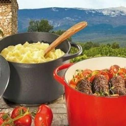 Küchenprofi Bratentopf Oval Aus Gusseisen In Rot 35 Cm / 27,5 X 22x5 Cm / 8,9 Liter/ / 27 Cm / 42,5 Cm -Casserole shop 04 0100 14 26 Ambiente 1