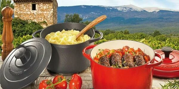 Küchenprofi Bratentopf Oval Aus Gusseisen In Rot 31 Cm / 24 X 18 Cm / 6Liter/ 24 Cm / 37,9 Cm 5 Küchenprofi Bratentopf Oval Aus Gusseisen In Rot 31 Cm / 24 X 18 Cm / 6Liter/ 24 Cm / 37,9 Cm – Bild 3