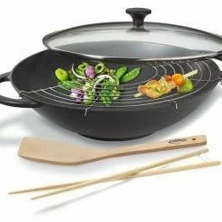 Küchenprofi Wok Set Provence In Schwarz -Casserole shop 04 1500 10 37 1