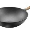 Skeppshult Wokpfanne Aus Gusseisen Mit Walnussgriff 32 Cm -Casserole shop 0875V 062 xl
