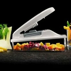 Lurch Würfel- & Stifteschneider In Grau-weiß -Casserole shop 10226 Wuerfel und Stifteschneide 10295 550x550 neu l