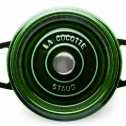 Staub Cocotte Rund Aus Gusseisen In Basilikumgrün 26 Cm / 22 Cm / 12 Cm/ 5,2 Liter 11 Staub Cocotte Rund Aus Gusseisen In Basilikumgrün 26 Cm / 22 Cm / 12 Cm/ 5,2 Liter -Casserole shop 110round85 l 3