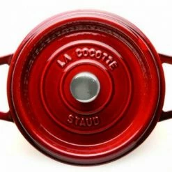 Staub Cocotte Rund Aus Gusseisen In Grenadine 22, 20 Cm/ 10 Cm/ 2,6 Liter -Casserole shop 110round87 l 1