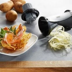 GEFU Spiralschneider SPIRELLI 2.0 Mit Gemüsehalter -Casserole shop 13780 gefu spiralschneider spirelli 2 0 02