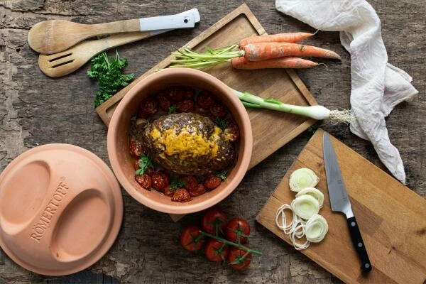 Römertopf Multifunktioneller Bräter, Rund 8 Römertopf Multifunktioneller Bräter, Rund – Bild 6