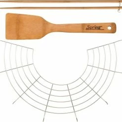 Spring Wok-Set Aus Gusseisen Mit Glasdeckel, 35 Cm -Casserole shop 1692120635 d