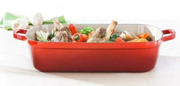 Le Creuset Bratreine In Ofenrot 33 Cm / 4,9 L / 8,1 Cm 4 Le Creuset Bratreine In Ofenrot 33 Cm / 4,9 L / 8,1 Cm – Bild 2