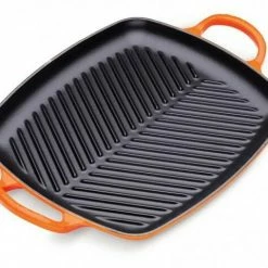 Le Creuset Grillplatte Signature Rechteckig Aus Gusseisen In Ofenrot