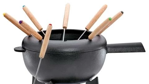 Spring Fondue-Topf Saas-Fee Aus Gusseisen 3 Spring Fondue-Topf Saas-Fee Aus Gusseisen