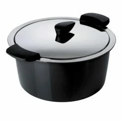 Kuhn Rikon Hotpan Servierkochtopf In Schwarz 18 Cm / 2 L
