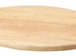 Continenta Schneidebrett Oval Groß Aus Gummibaumholz