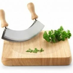 Continenta Wiegemesserbrett Aus Gummibaumholz