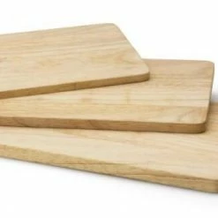 Continenta Schneidebrett Rechteckig Aus Gummibaumholz 34 X 22 X 1,5 Cm -Casserole shop 3254 3255 3256 l 2