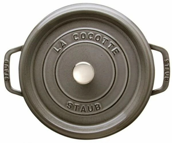 Staub Cocotte Rund Aus Gusseisen In Graphitgrau 26, 24 Cm / 12 Cm/ 5,2 Liter 7 Staub Cocotte Rund Aus Gusseisen In Graphitgrau 26, 24 Cm / 12 Cm/ 5,2 Liter – Bild 5