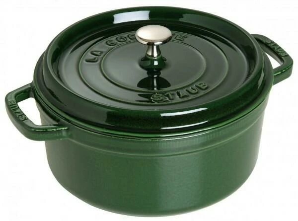 Staub Cocotte Rund Aus Gusseisen In Basilikumgrün 26 Cm / 22 Cm / 12 Cm/ 5,2 Liter 3 Staub Cocotte Rund Aus Gusseisen In Basilikumgrün 26 Cm / 22 Cm / 12 Cm/ 5,2 Liter