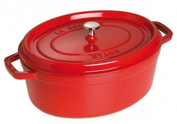 Staub Cocotte Oval Aus Gusseisen In Kirschrot 23 Cm / 2,35 Liter 3 Staub Cocotte Oval Aus Gusseisen In Kirschrot 23 Cm / 2,35 Liter