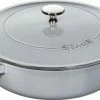 Staub Bräter Mit Chistera Drop-Structure In Graphitgrau 28 Cm/3,7 L/ 125,5 Cm/ 5,8 Kg -Casserole shop 40511471 xl 1