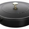 Staub Bräter Mit Chistera Drop-Structure In Schwarz 24 Cm/ 2,4 L/ 115,5 Cm/ 4,5 Kg -Casserole shop 40511473 xl