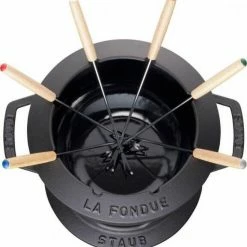 Staub Fondueset Aus Gusseisen In Schwarz 18 Cm / 12,5 Cm / 10 Cm / 1,6 L -Casserole shop 40511972 1 neu l 1
