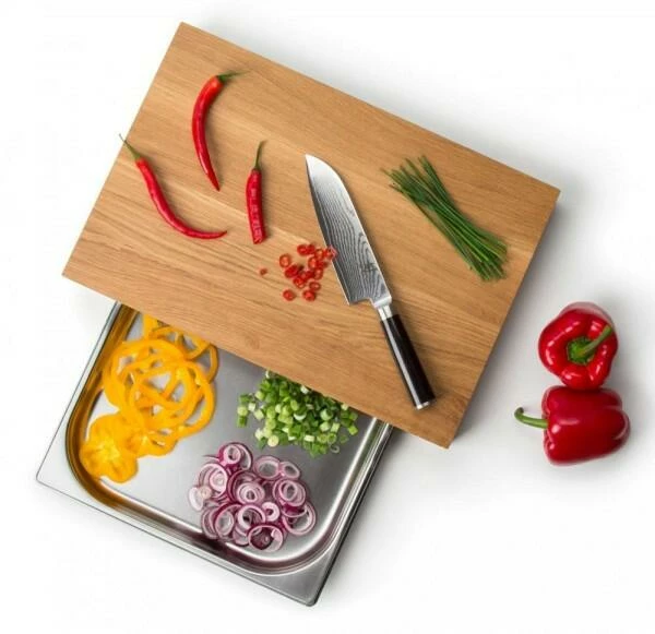 Continenta Schneidebrett Aus Eiche Mit Schublade 39 X 27 X 6 Cm 6 Continenta Schneidebrett Aus Eiche Mit Schublade 39 X 27 X 6 Cm – Bild 5