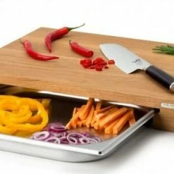 Continenta Schneidebrett Aus Eiche Mit Schublade 39 X 27 X 6 Cm 9 Continenta Schneidebrett Aus Eiche Mit Schublade 39 X 27 X 6 Cm -Casserole shop 4111 Ambiente neu l