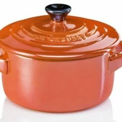 Le Creuset Mini Cocotte In Ofenrot Metallic