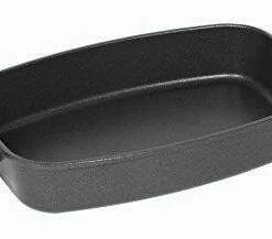 AMT Gastroguss AMT Bräter Flach 33 X 21 Cm Aus Aluguss Für Induktion Bräterunterbau: 32x20,7 Cm, Höhe: 7,0 Cm, Boden: 28,5x17,5 Cm, Gewicht: 1,9 Kg, Breite Mit Griffen: 46,0 Cm