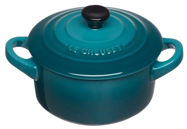 Le Creuset Mini Cocotte In Deep Teal 3 Le Creuset Mini Cocotte In Deep Teal
