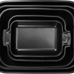 Appolia Auflaufform Rechteckig In Satin-schwarz 36 Cm / 3,8 Liter 25 Appolia Auflaufform Rechteckig In Satin-schwarz 36 Cm / 3,8 Liter -Casserole shop APPOLIA BLACK SATIN RECT x5 3