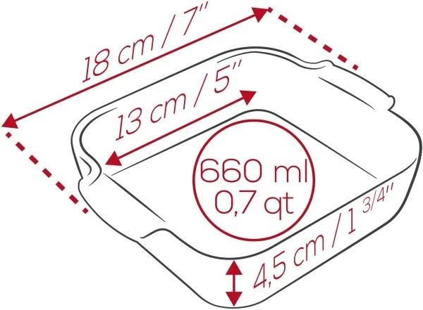 Appolia Auflaufform Quadratisch In Rot 36 Cm / 5,4 Liter 10 Appolia Auflaufform Quadratisch In Rot 36 Cm / 5,4 Liter – Bild 8