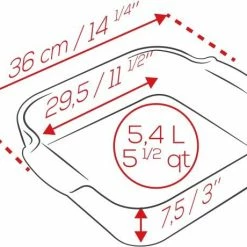 Appolia Auflaufform Quadratisch In Ecru 18 Cm / 0,66 Liter -Casserole shop APPOLIA DIMENSIONS Carre 36 1