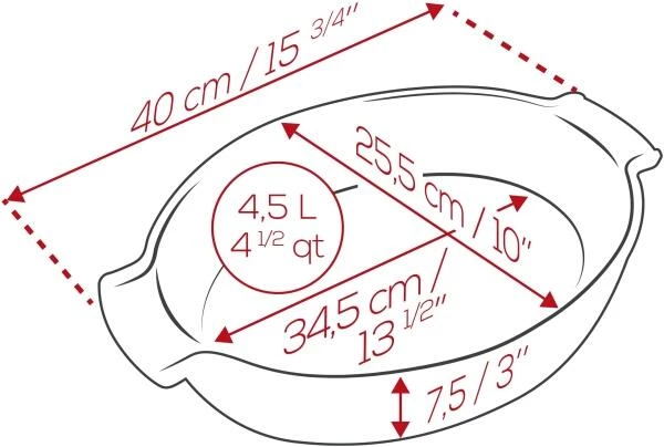 Appolia Auflaufform Oval In Schiefergrau 31 Cm Länge 7 Appolia Auflaufform Oval In Schiefergrau 31 Cm Länge – Bild 5