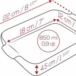 Appolia Auflaufform Rechteckig In Ecru 32 Cm / 2,7 Liter -Casserole shop APPOLIA DIMENSIONS Rectangle 22 2