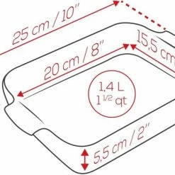 Appolia Auflaufform Rechteckig In Ecru 40 Cm / 5,2 Liter 19 Appolia Auflaufform Rechteckig In Ecru 40 Cm / 5,2 Liter -Casserole shop APPOLIA DIMENSIONS Rectangle 25 4 3