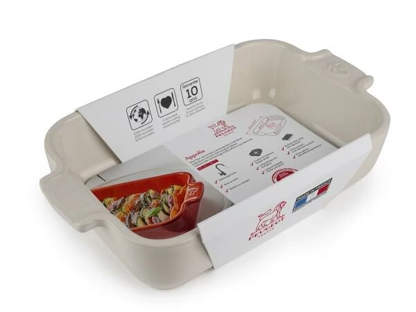 Appolia Auflaufform Rechteckig In Ecru 25 Cm / 1,4 Liter 4 Appolia Auflaufform Rechteckig In Ecru 25 Cm / 1,4 Liter – Bild 2