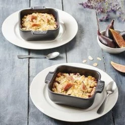 Appolia Auflaufform Quadratisch In Schiefergrau 28 Cm / 2,7 Liter -Casserole shop APPOLIA plat carre individuel ardoise 61180 PIXEL BECHAMEL 2