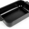 Appolia Auflaufform Rechteckig In Satin-schwarz 40 Cm / 5,2 Liter 1 Appolia Auflaufform Rechteckig In Satin-schwarz 40 Cm / 5,2 Liter -Casserole shop APPOLIA plat rectangulaire noir black satin 22 cm 61524 4