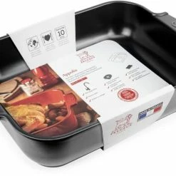 Appolia Auflaufform Rechteckig In Satin-schwarz 40 Cm / 5,2 Liter 24 Appolia Auflaufform Rechteckig In Satin-schwarz 40 Cm / 5,2 Liter -Casserole shop APPOLIA plat rectangulaire noir black satin 40 cm 61487 packaging 4