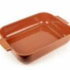 Appolia Auflaufform Rechteckig In Terracotta 32 Cm / 2,7 Liter -Casserole shop APPOLIA terra cotta RECT 40 61074 1