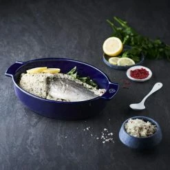 Appolia Auflaufform Oval In Blau 31 Cm Länge -Casserole shop Appolia ovale moyen bleu 60619 60572 PIXEL BECHAMEL 1