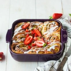 Appolia Auflaufform Quadratisch In Aubergine 21 Cm / 1,1 Liter -Casserole shop Appolia plat carre aubergine 61050 61043 ambiance DELIACIOUS