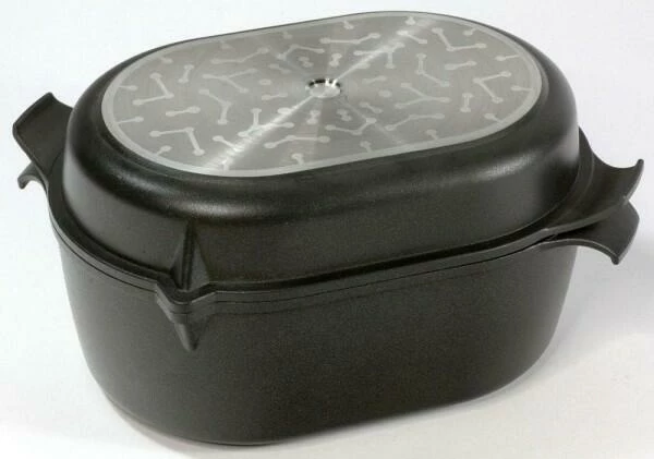 AMT Gastroguss AMT Bräter 41 X 28 Cm Aus Aluguss Für Induktion Bräterunterbau Mit Bräterdeckel 3 AMT Gastroguss AMT Bräter 41 X 28 Cm Aus Aluguss Für Induktion Bräterunterbau Mit Bräterdeckel