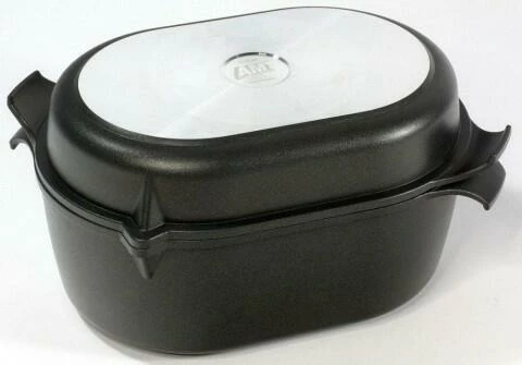 AMT Gastroguss AMT Bräter 41 X 28 Cm Aus Aluguss Bräterunterbau Mit Bräterdeckel 3 AMT Gastroguss AMT Bräter 41 X 28 Cm Aus Aluguss Bräterunterbau Mit Bräterdeckel