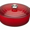 Le Creuset Bräter Signature Oval In Kirschrot 31 Cm / 40,5 Cm / 6,3 L -Casserole shop Braeter Signature oval kirschrot xl 2