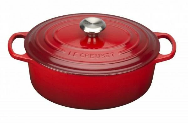 Le Creuset Bräter Signature Oval In Kirschrot 35 Cm / 45 Cm / 8,9 L 3 Le Creuset Bräter Signature Oval In Kirschrot 35 Cm / 45 Cm / 8,9 L