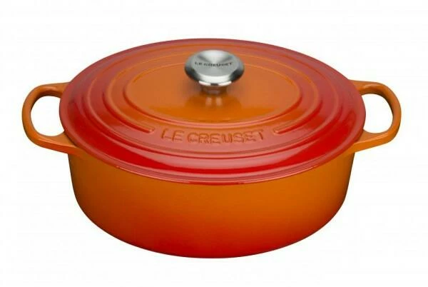 Le Creuset Bräter Signature Oval In Ofenrot 33 Cm / 7,5 L 3 Le Creuset Bräter Signature Oval In Ofenrot 33 Cm / 7,5 L