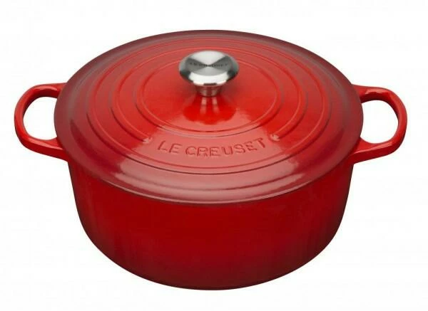 Le Creuset Bräter Signature Rund In Kirschrot 24 Cm / 4,2 L / 11 Cm / 19,5 Cm 3 Le Creuset Bräter Signature Rund In Kirschrot 24 Cm / 4,2 L / 11 Cm / 19,5 Cm