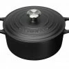 Le Creuset Bräter Signature Rund In Schwarz 28 Cm / 6,7 L / 12 Cm 2 Le Creuset Bräter Signature Rund In Schwarz 28 Cm / 6,7 L / 12 Cm -Casserole shop Braeter Signature rund schwarz xl 5
